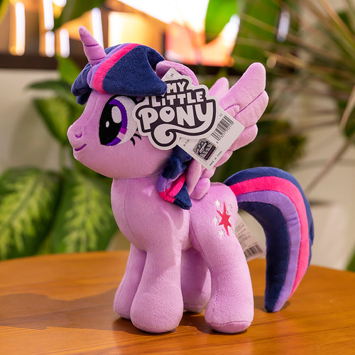 正版小马宝莉毛绒玩具彩虹小马