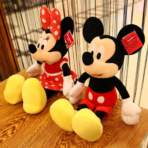 米妮毛绒玩具正版迪士尼儿童