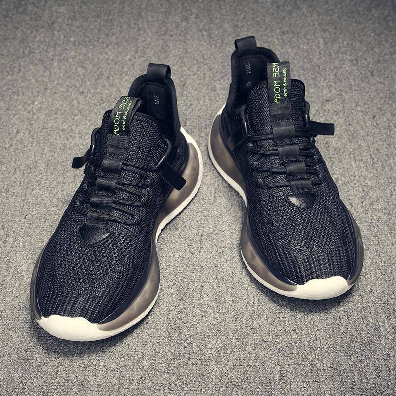 Ocnltiy飞织网面透气运动鞋男2024春夏新款潮流休闲轻便跑步鞋男