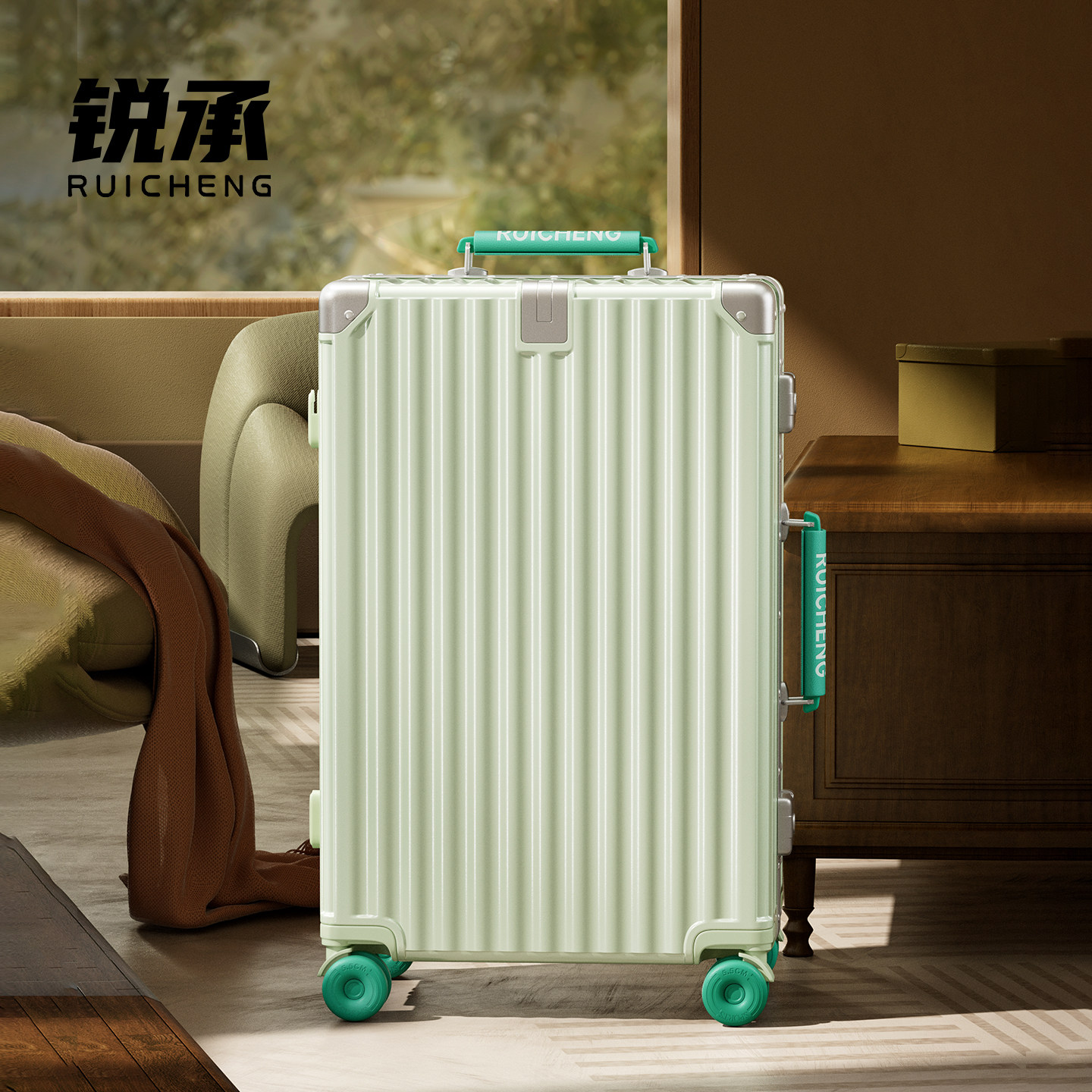 2026新款拉杆行李箱女20寸24登机旅行箱结实耐用加厚铝框密码