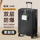 行李箱双层防爆拉链款 女24寸26新款 结实耐用减震刹车轮拉杆箱子男
