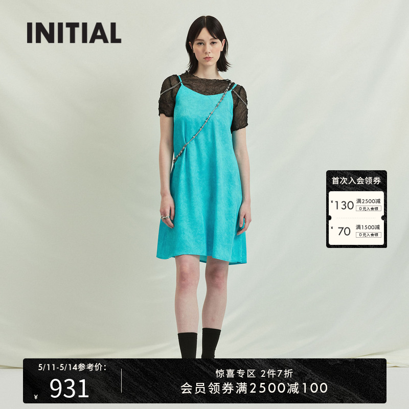 【设计师潮牌】INITIAL吊带连衣裙氛围感DNFLMXX165 女装/女士精品 连衣裙 原图主图