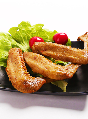 老玉泉牌熏味鸭翅新鲜五只装微辣福建三明即食翅膀年货小零食鸭货