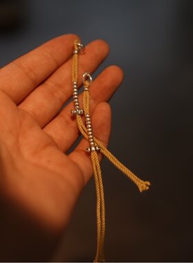 金刚杵925银lam手作侧挂卡子
