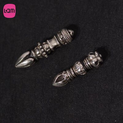 原创金刚杵925银文玩配饰