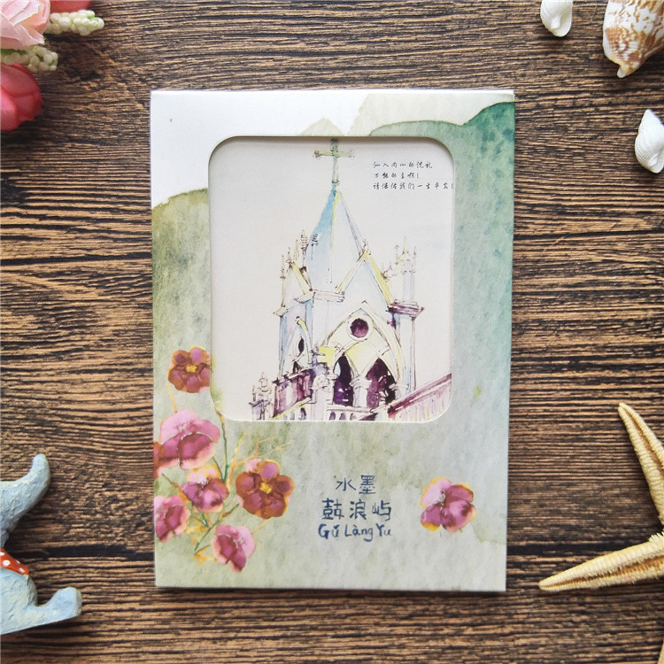 【水墨鼓浪屿】【手绘】12张厦门鼓浪屿万国建筑郑成功明信片包邮