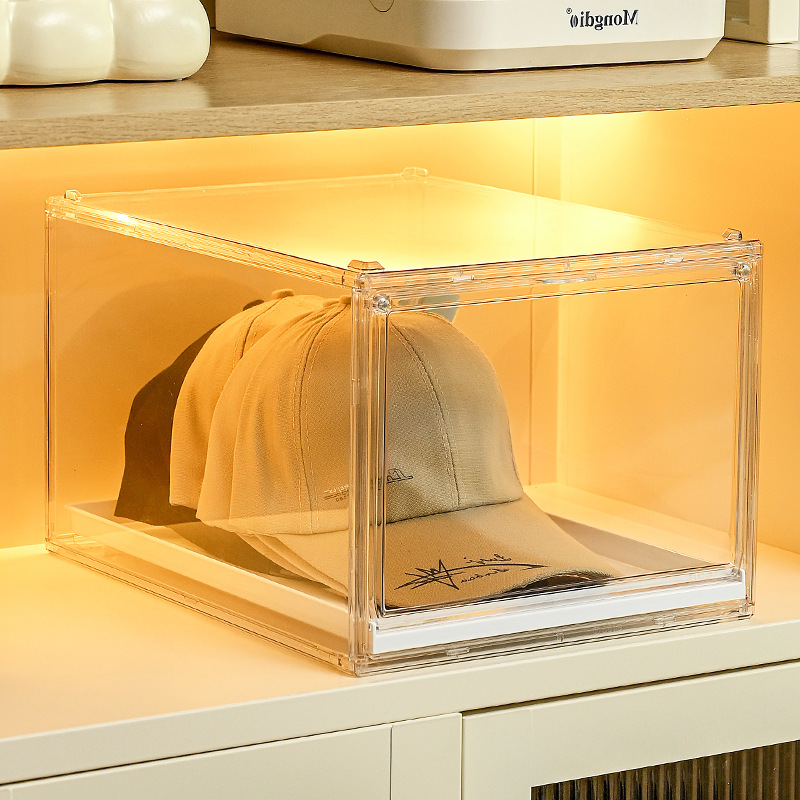 放帽子的抽屉式收纳盒防尘多功能衣柜毛巾杂物化妆品收纳盒子