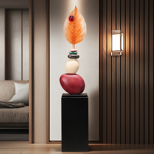 华将落地艺术摆件家大叶大