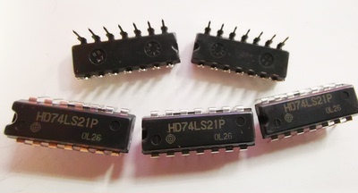 原装正品 直插 HD74LS21P DIP-14 4输入端双与门 逻辑门IC 芯片