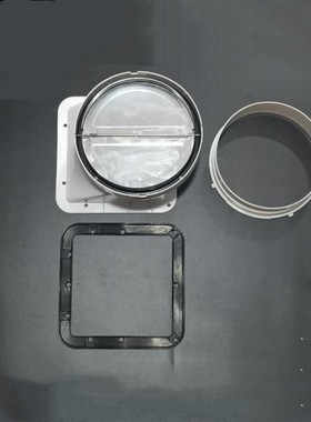 适老板CXW-200-5606抽油烟机出风口排烟管底座止逆止回阀烟管配件