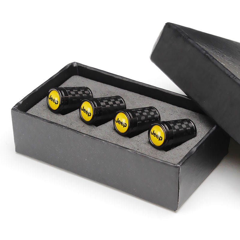 适用于JEEP吉普大切诺基指南者牧马人自由光汽车轮胎气门嘴帽改装