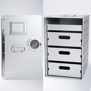 航空储物箱航空箱家中床头柜文件箱多用途收纳箱移动抽屉航空箱子