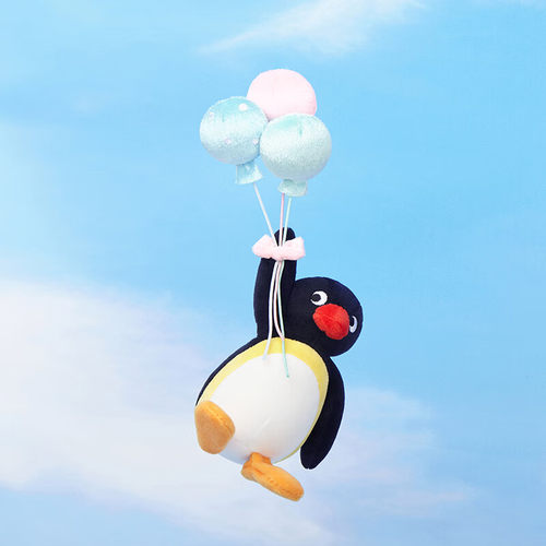 山莫pingu企鹅气球系列玩偶公仔挂件可爱毛绒抱枕女生背包挂饰