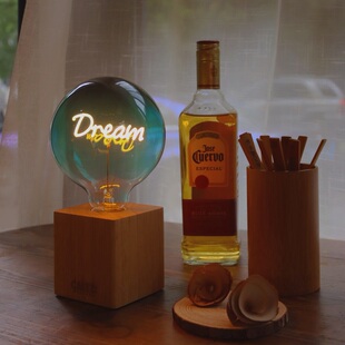 CALEX氛围灯 DREAM创意字母小夜灯卧室床头led玻璃螺口灯生日礼物