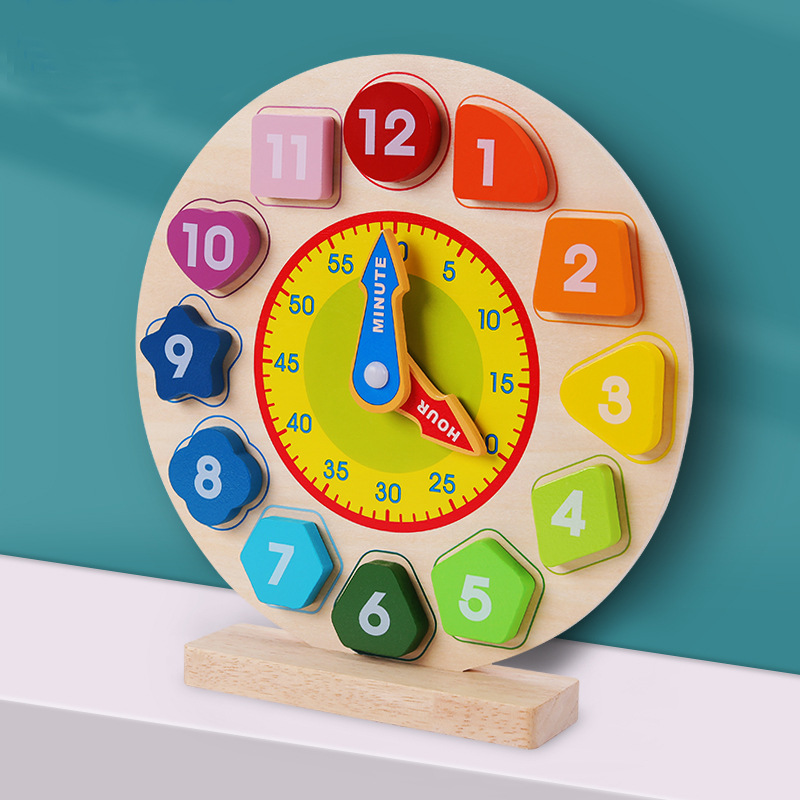 钟表模型小学教具幼儿园儿童学习认识时钟教具一二年级钟面学习器