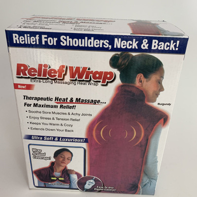 跨境 Relief Massaging Heat Wrap热敷按摩披肩 按摩背部颈部厂家