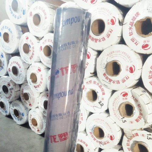 软玻璃PVC透明桌布水晶板龙塑整卷5米10米桌垫透明胶皮整卷批量发 - 封面