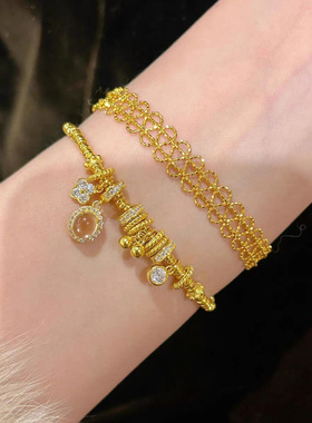 S925纯银新中式龙心盘缠手链