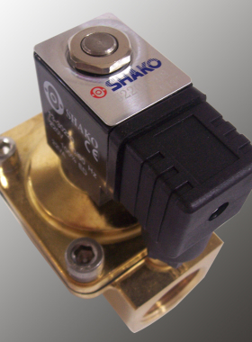 新恭SHAKO铜常闭二口二位电磁阀PU220A-03 04 06 08 AC220V DC24V