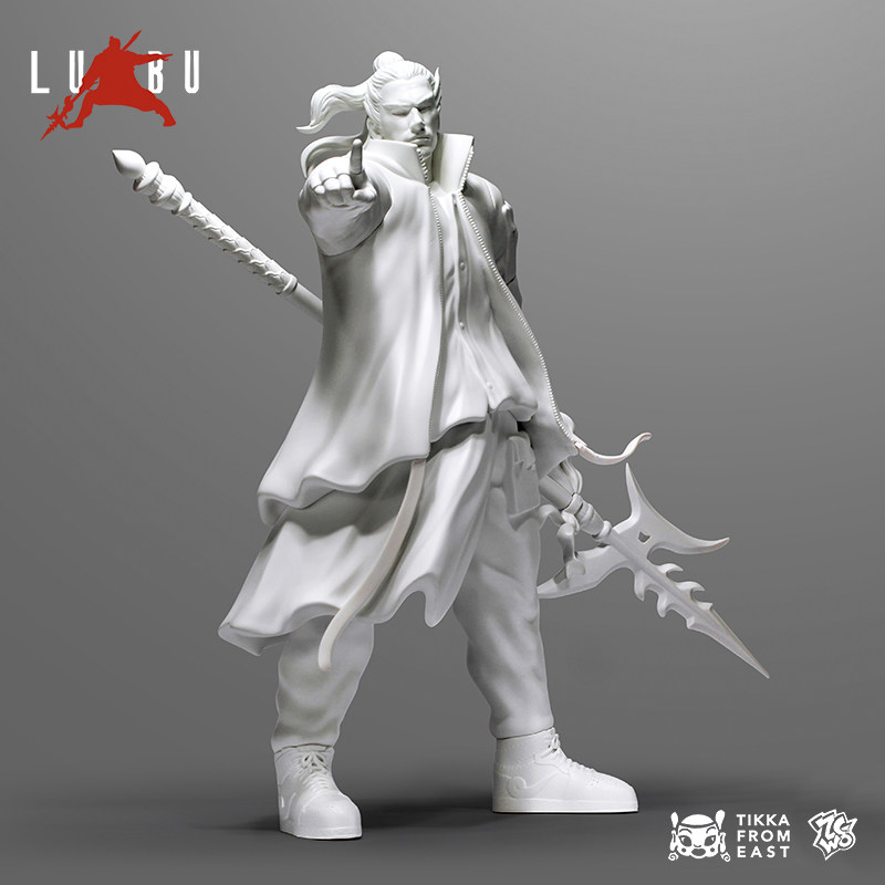 ZCWO正版x艺术家联名吕布《LU BU》三国演义人物大手办潮玩摆件