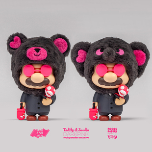 ZCWO愚者乐园暗粉小熊杀手限量版夜光潮玩手办公仔摆件生日礼物