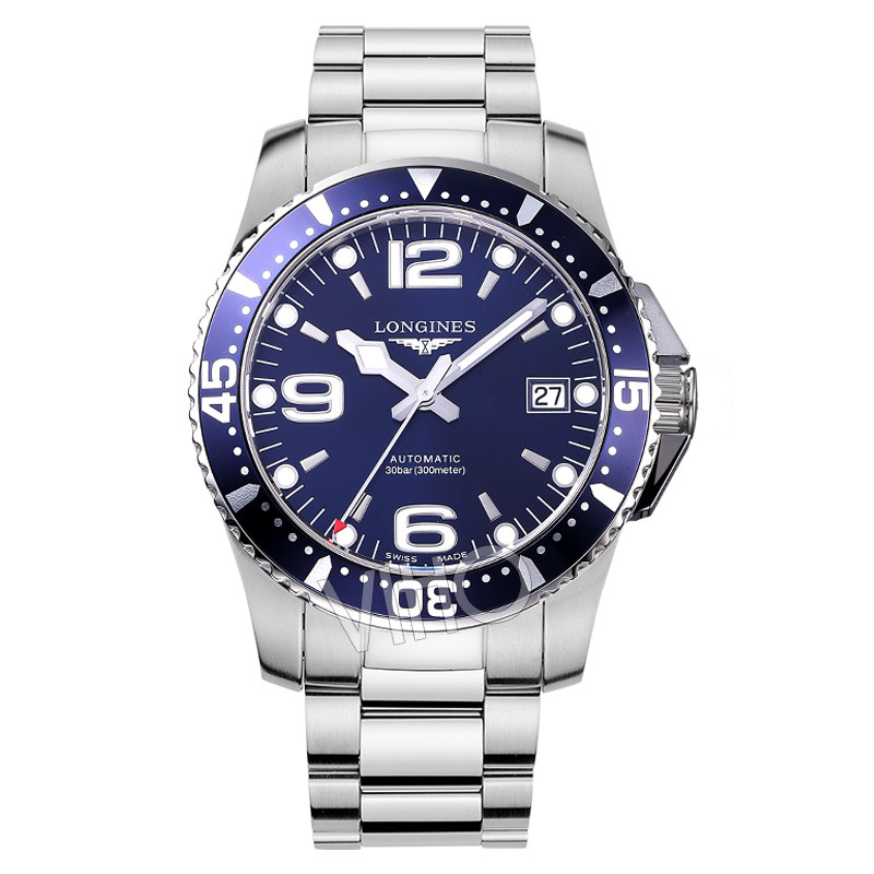 全球联保浪琴康卡斯潜水系列机械男表夜光防水手表 l3.742.4.96.