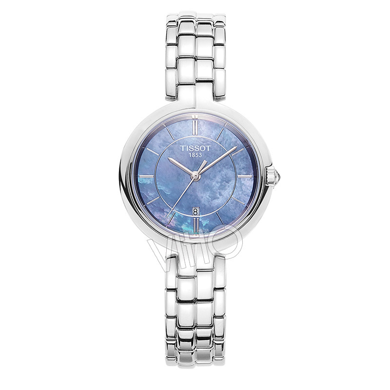 天梭弗拉明戈系列手表优雅休闲贝母面石英女表t094.210.11.121.00