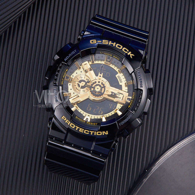 清仓特惠 卡西欧手表gshock黑金武士黑暗之心运动电子男表ga110gb