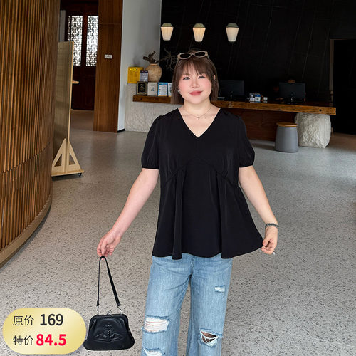 大码女装a字上衣宽松显瘦
