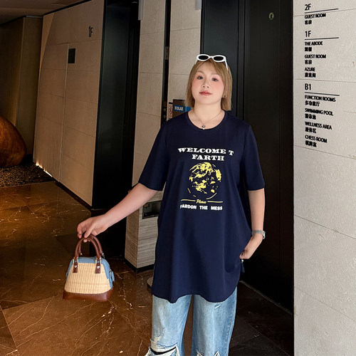 大码女装T恤宽松显瘦百搭