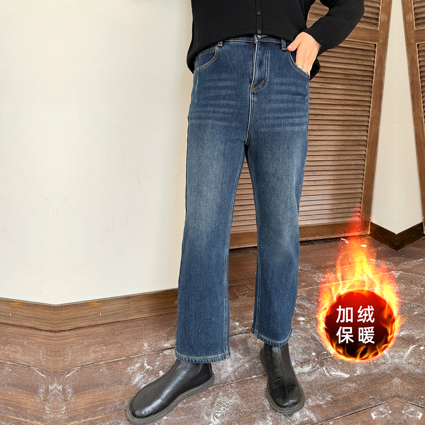 大码女装牛仔裤显瘦百搭