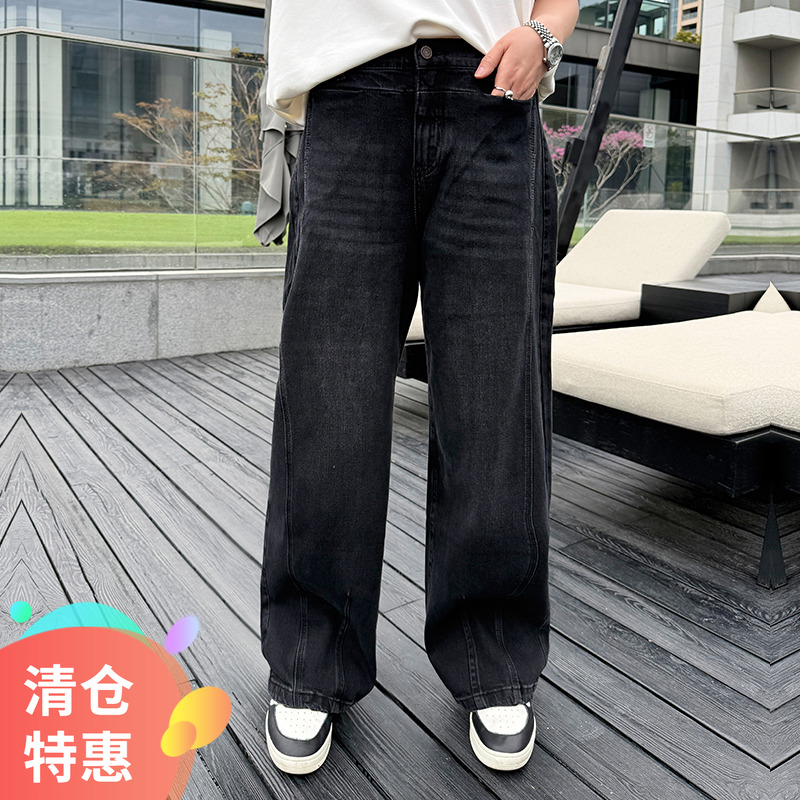 大码女装牛仔裤宽松显瘦