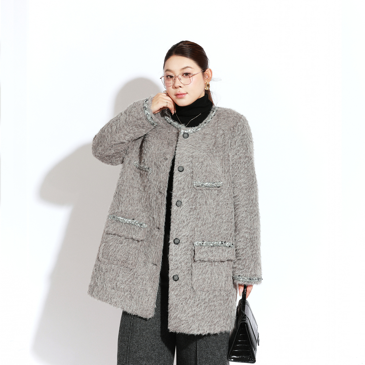 大码女装外套宽松显瘦百搭