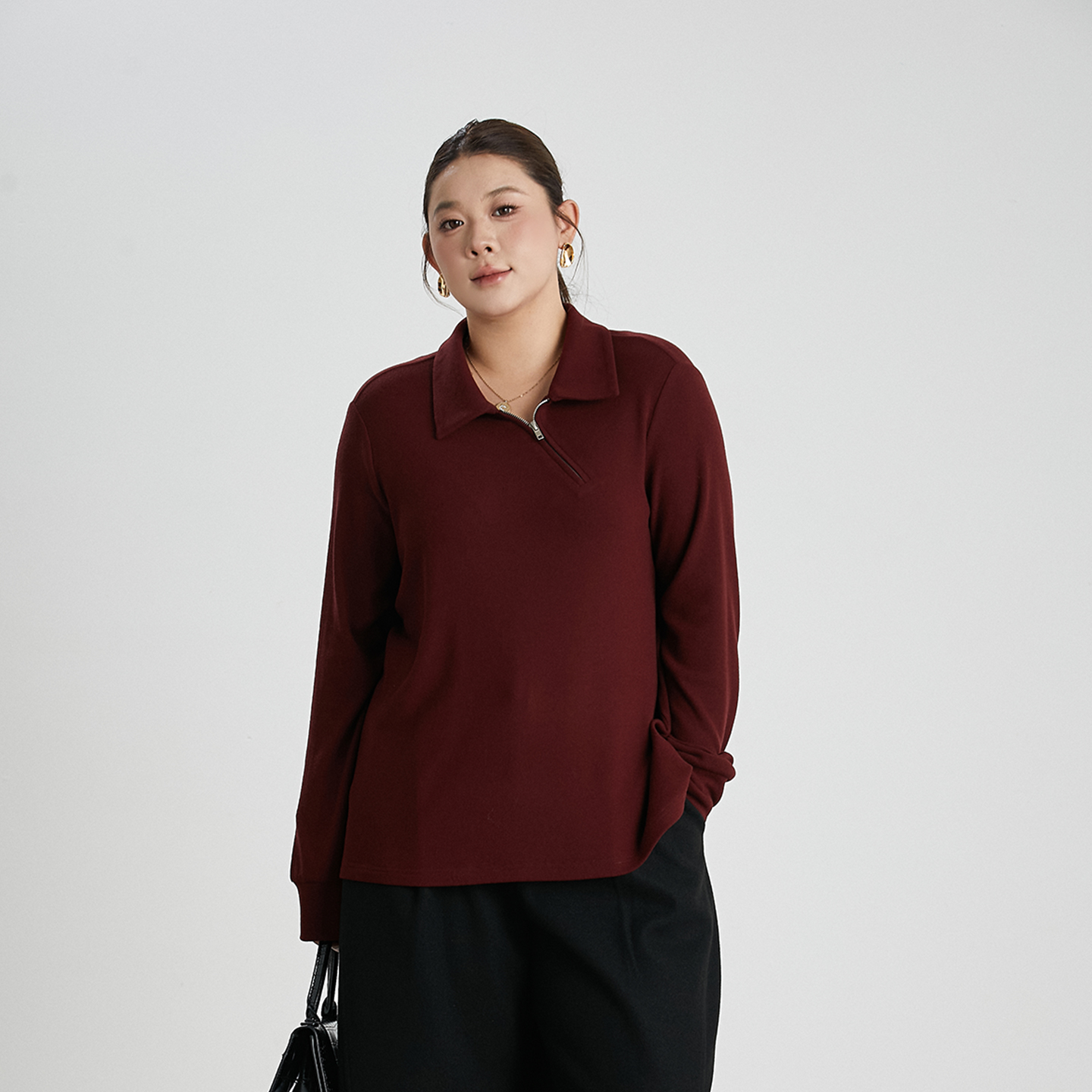 大码女装保暖打底衫宽松显瘦