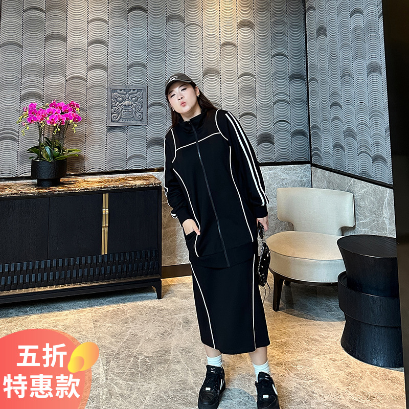 大码女装套装运动两件套宽松显瘦