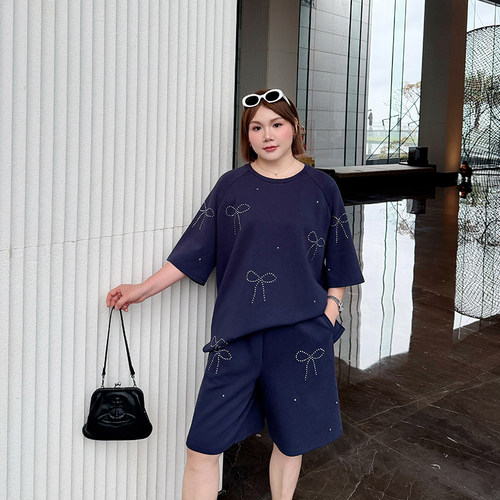 大码女装设计感套凉快装宽松显瘦