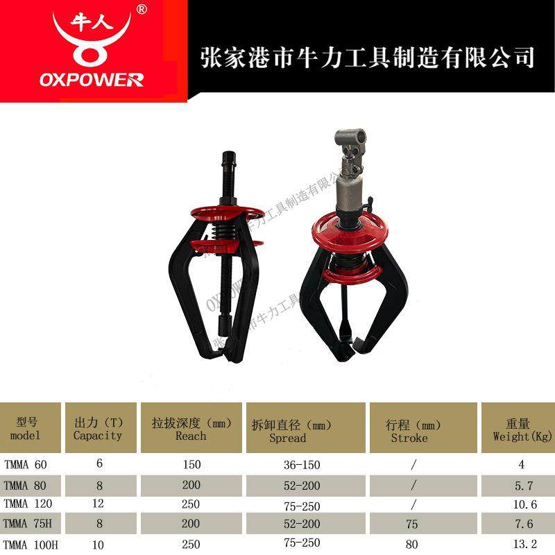 张家港牛力工具 牛人牌拔轮器 TMMA75H/ TMMA100H系列,橡塑材料及制品,橡胶,淘宝优惠券,粉丝福利购,淘宝优惠卷