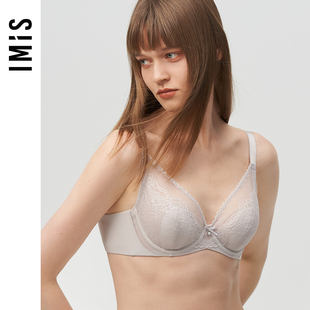 爱美丽IMIS内衣大杯包容显小不凸点蕾丝薄纱杯全罩杯文胸IM13AVG1