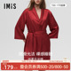 爱美丽IMIS商场睡衣女本命年丝质红品七分袖 开衫 家居睡袍IM48BIN1
