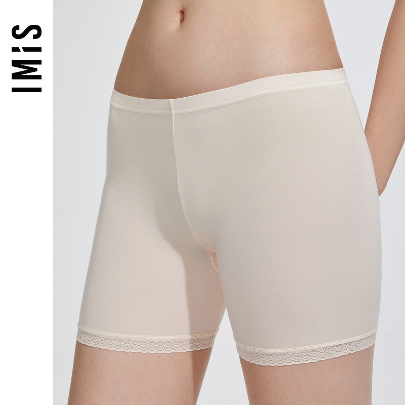 爱美丽IMIS商场新品23春夏女打底防走光莫代尔花边安全裤IM23BLR1