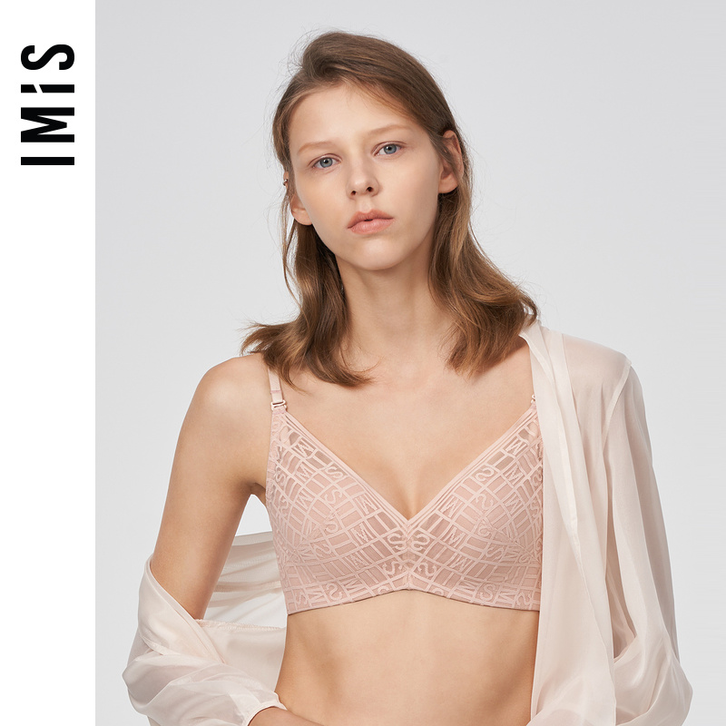 爱美丽IMIS商场新品23春夏蕾丝聚拢无托3/4中厚模杯文胸IM17BKV1
