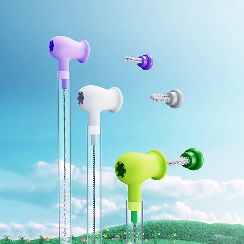 创意豌豆可弯曲吸管刷不锈钢奶嘴刷家用多功能杯盖凹槽缝隙清洁刷怎么样,好用不?