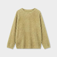 Acme Ground Brushed Wool Sweater Women's Fashion Simple Autumn/Winter New Brushed Seamless one-piece sweater 11515 thumbnail 7