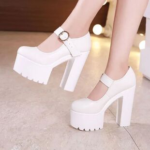Small Size 32-43 Shallow Soft Leather Mary Janes Women's Pla