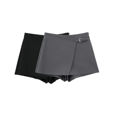Willshela Women Fashion Solid Bandage Side Zipper Mini Skirt
