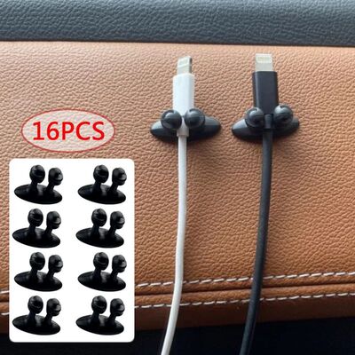 Car Dashboard Phone Charger Cable Manager Hook Headphone Lin