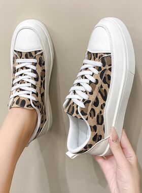 Fashion Leopard Platform Sneakers 2025 Spring/Autumn Lightwe