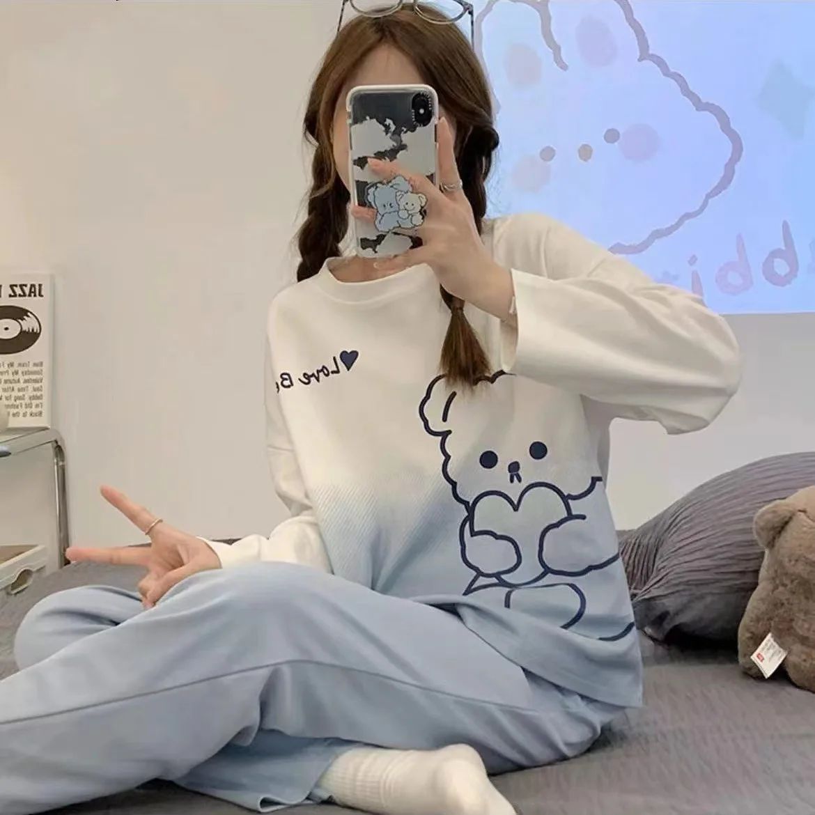 Women's Spring/Autumn Long-Sleeved Pyjama Set 2025 New Arriv