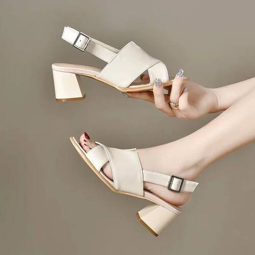 Chunky Platform Roman Heels | 2026 New Women's Open Toe Bloc