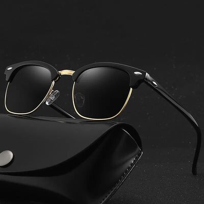 Classic UV Protection Summer Sunglasses for Men Oval Frame D
